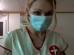 Nurse Dildo Treatment and anal Going Knuckle Deep
