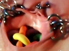 Extremely bizarre pierced vaginal injections