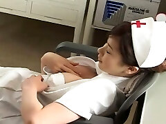 Nurse outfit suits sexy Japanese girl Aki Hoshino