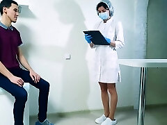 18 years old nurse takes innocence of nerdy incel man at his home