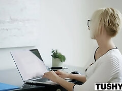 TUSHY Hot Secretary Kate England Gets Buttfuck from Client