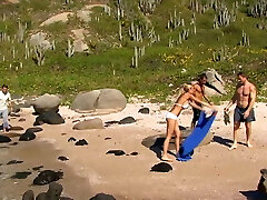 Lea Lazur does an anal gang bang with dual penetration