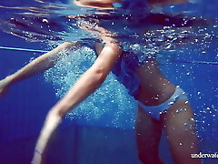 Glorious ginger hairy pussy underwater