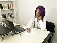 Greek nurse Elena Xatzi demonstrates how to use the COVID Vaccine