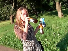 Mila in amateur girl with blonde hair bj's and fucks