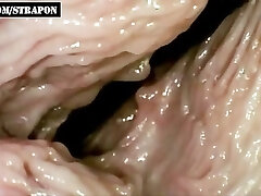 How does sex view from inside! Vagina close up.