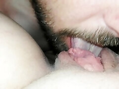 Close Up POV Horny Cougar Pussy Licking and Tongue Fucking