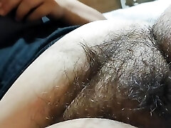 touching hairy pussy plumper chubby wife
