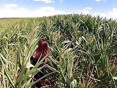 Very First Time Trying Standing Sixty-nine in a Cornfield and He Makes Me Cumhard