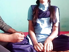 Student Roopa Sucks Smallish Pipe Of Teacher And Gets Fucked By Him