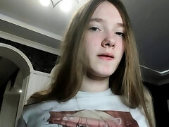 Inexperienced Webcam Teen Flashes Masturbates