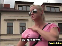 Pulled euro giving head in public