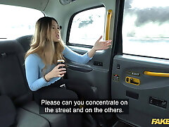 Fake Taxi &ndash; Cheeky Asian passenger gets out and takes a piss