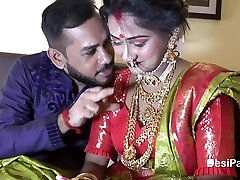 Newly Married Indian Lady Sudipa Hardcore Honeymoon First-ever night sex and creampie - Hindi Audio