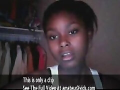 cute dark-hued teen on cam