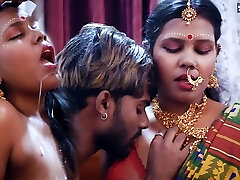 Tamil wife very 1st Suhagraat with her Big Cock husband and Jizm Guzzling after Rough Sex ( Hindi Audio )