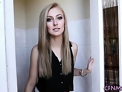 Clothed teen cum soak point of view