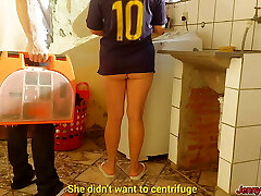 Married housewife, technician pays for washing machine with her cunny