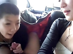 Rin & Myu Deepthroat Dick For Ride (Uncensored JAV)