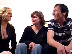 German Mature Teaches Real Old Married Duo How To Fuck In 3some