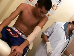 Asian doctor bangs patient after check