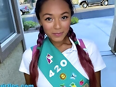 Lil Squirtles – Little Slutty Girl Scout Sells Cookies By Sucking and Drilling Her Neighbor - 1080p