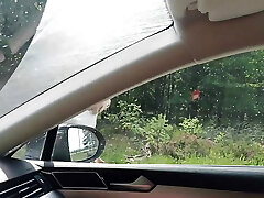 Old Sexy Hitchhiker Mega-bitch From Street Fucked in Woods with and Then Without a Condom