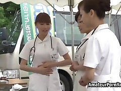 Asian Japanese Beauties Nurses Boinked By Clients In Hospital