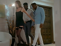 White honey Zoe Sparx will never forger rendezvous with two black boyfriends