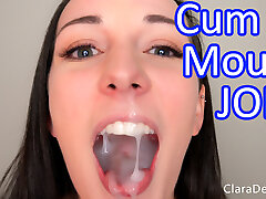 Clara Dee - Finger Fellating JOI With Huge Cumshot in Mouth