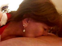 Throwback Granny Xmas Cock Deep-throater