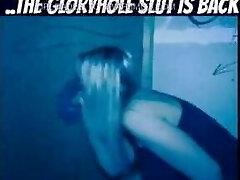 Married Light-haired Slut Wife Back Again at Gloryhole for More