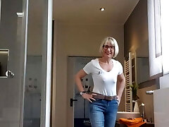 Caught while naked at work in public