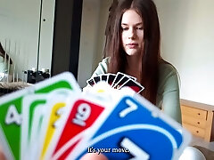 My StepSIS come to me without undies and lost her innocence in UNO...