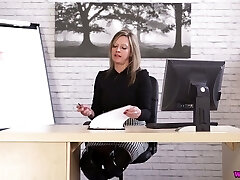 Office whore in latex outfit Lou Pierce is undressing in the office Office whore in latex outfit Lou Pierce is undressing in the office