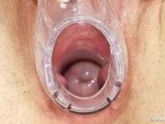 Kinky gyno doctor fingers pussy of super-steamy brunette