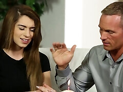 City's most fascinating babes riding the rock hard dicks together