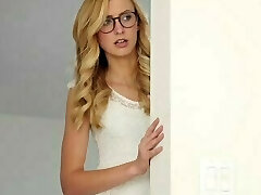 Dyked- Nerdy Blonde Tutor Dominates hot College Girl