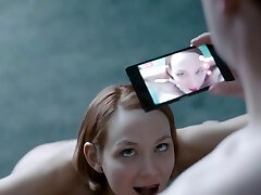 Celebrity Louisa Krause blows her boyfriend and his wife