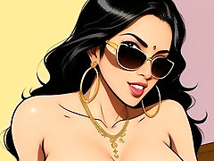 Beautiful Illustrated Gals of India