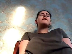 Turkish Monica masturbates while her ginormous boobs wobble around