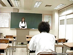 School teacher fucked by her college girl