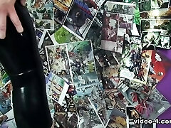 Zoe Moore in White Top and Black Capri Trousers - LatexHeavenVideo