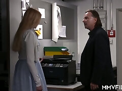 Young beautiful secretary Kitten Blair is fucked by her kinky boss