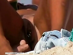 New Ugly pussy closeup on nudist beach