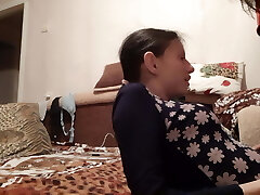 Poked in the mouth of her neighbor - Lesbian-illusion