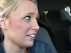 Gorgeous Blond Giving A Terrific Titjob Till He Cums On Her Tits