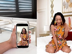 elastic donk Latina Sarah Lace removes a buttplug to be fucked