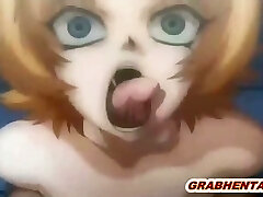 Immense boobs hentai brutally groupfucked by monsters