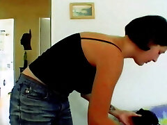 Round ass German chick preforming her abilities on a hard beef whistle